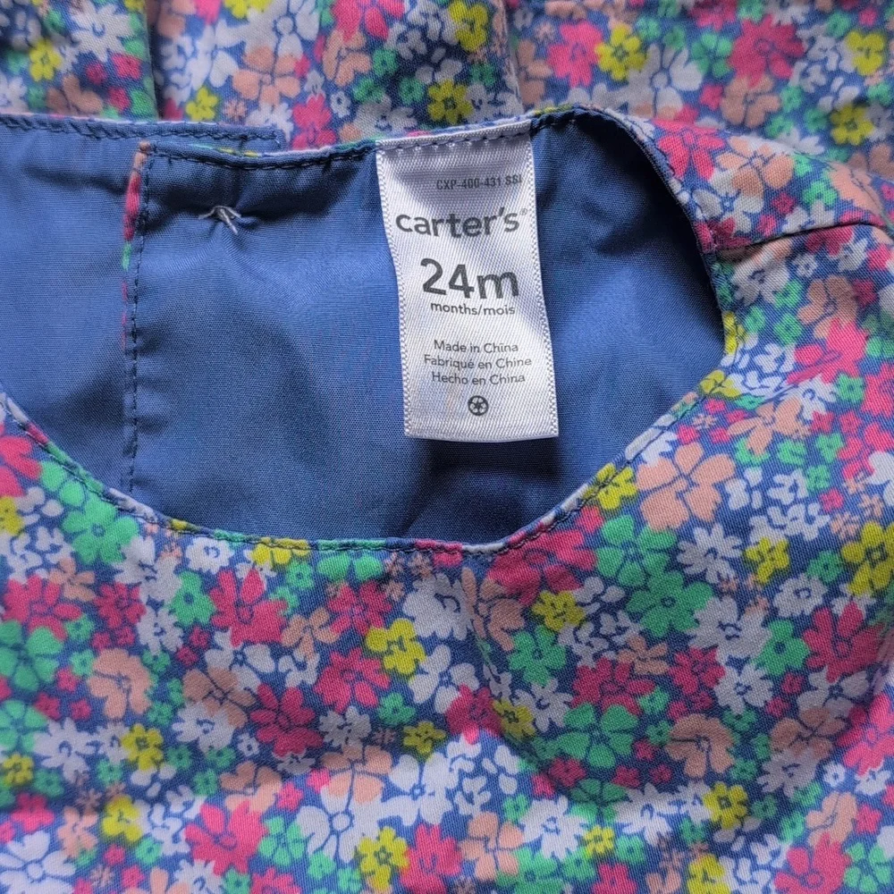 Carter's Flower Dress 24 Months NWOT